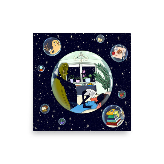 Bubble and Dissociate Print