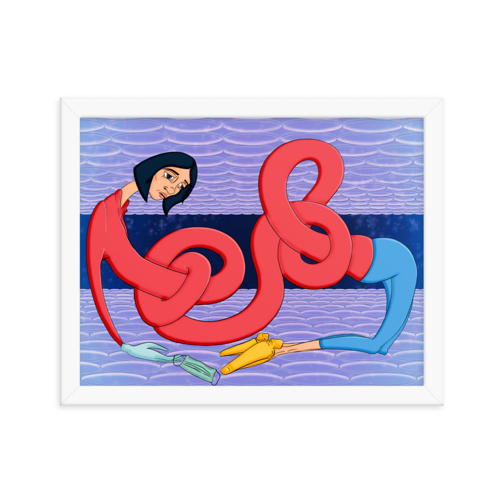 "In Knots" Framed Matte Print