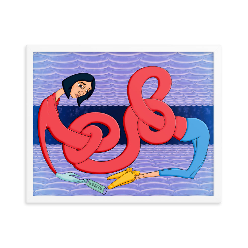 "In Knots" Framed Matte Print